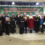 Some of the carol singers in Blackrock Shopping Centre singing for Dublin SIMON